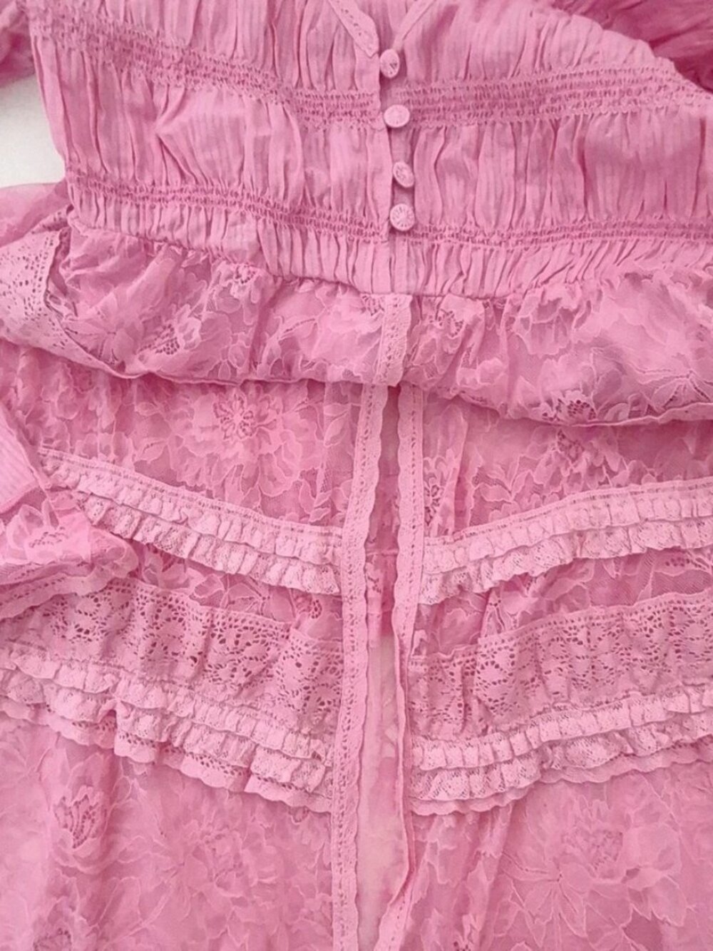 Free People Intimately Sweet Saloon Maxi Bodysuit Pink Size S - Picture 6 of 15